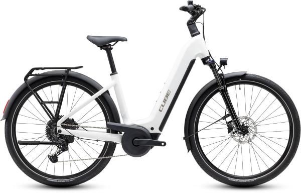 Cube Touring Hybrid ONE 600 metallicwhite'n'chrome Gr&ouml;&szlig;e: Easy Entry 50 cm