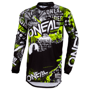 ELEMENT Youth Jersey ATTACK black/neon yellow XL