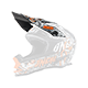 Spare Visor 7SRS Helmet EVO MENACE matte black/neon orange