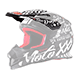 Spare Visor Moto XXX Helmet TORMENT black/white