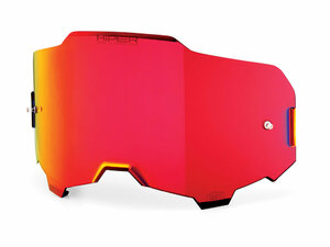 100% Armega hiper mirror replacement anti fog lens  unis red