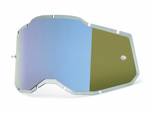 100% Gen. 2 Injected Mirror Replacement anti fog lens  unis blue