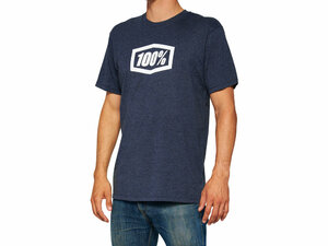 100% Icon T-Shirt  S Navy Heather
