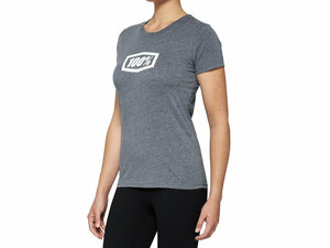 100% Icon Womens T-Shirt  M Heather Grey