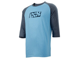 iXS Brand Tee 3/4 6.1 T-Shirt  S light blue / night blue
