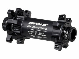 Spank HEX Straightpull Boost F15 Hub, 28H front hub  28 black