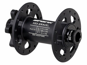 Spank HEX Gravel F12/15 Hub, 28H front hub  28 black